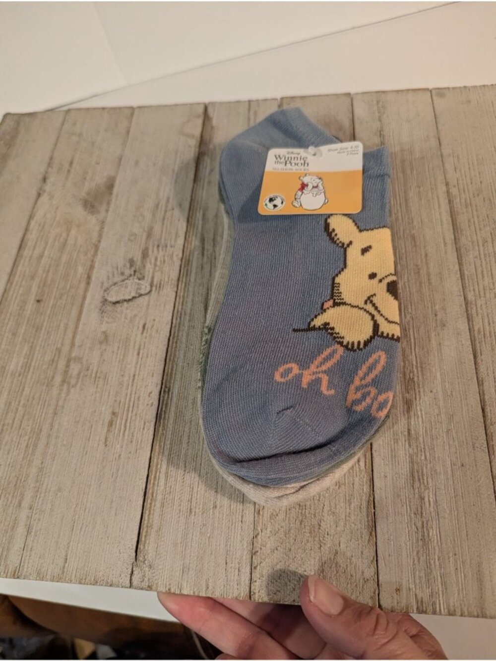 Disney Winnie the Pooh Low Cut Socks Shoe Size 4-10 Set of 3 Pairs